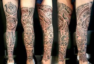 tatuaje maorí polinesio en Barcelona