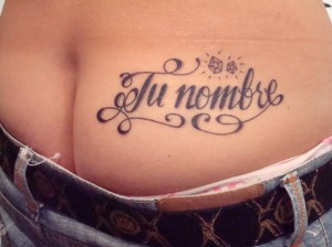 Tatuaje letras, nombres, frases…